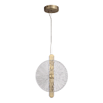 Подвесной светильник с круглым стеклянным плафоном Gingham варинант исполнения - 5 | Loft Concept в Саратове