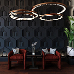 Гипсовая 3D Панель HEXAGON TEMPLE варинант исполнения - 1 | Loft Concept в Саратове