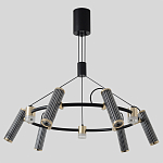 Люстра круглая с 9-ю цилиндрическими плафонами на магнитном креплении Bronze Concert варинант исполнения - 2 | Loft Concept в Саратове