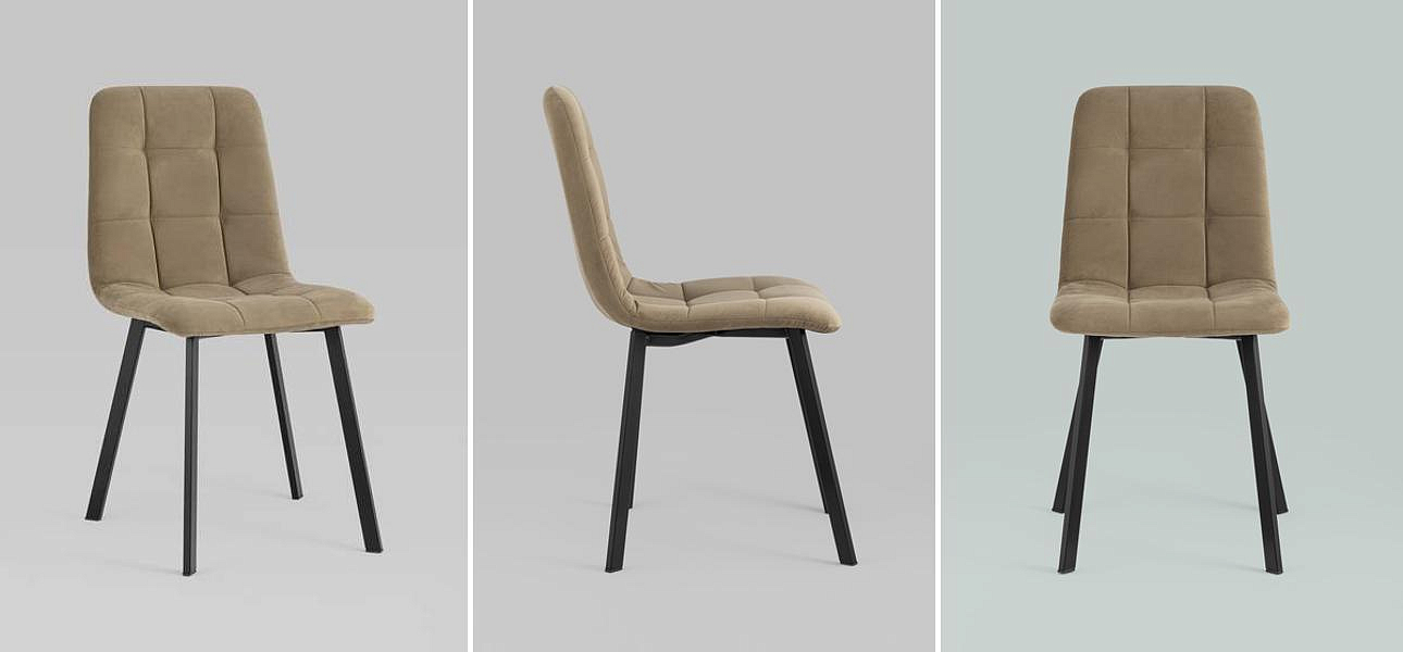 Стул NANCY S Chair Коричневый Велюр Стул NANCY S Chair Коричневый Велюр - Loft-Concept в Саратове