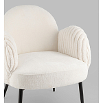 Полукресло Wave Stripes букле белый варинант исполнения - 2 | Loft Concept в Саратове