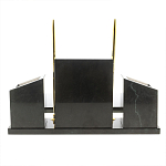 Настольный письменный набор из мрамора и змеевика с гербом России Marble Accessory варинант исполнения - 4 | Loft Concept в Саратове