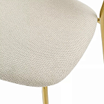 Стул барный широкой полукруглой спинкой на золотистых ножках Chair Smooth Shapes варинант исполнения - 6 | Loft Concept в Саратове