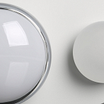 Бра овальной формы белого цвета с 2-мя лампами Lunar Pebbles варинант исполнения - 7 | Loft Concept в Саратове