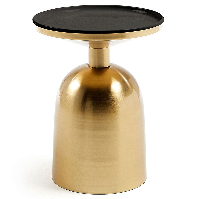 Приставной стол Table Francis Gold Латунь Черный Приставной стол Table Francis Gold Латунь Черный в Саратове | Loft Concept
