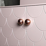 Дизайнерский комод розовый с фактурным фасадом Tiles варинант исполнения - 2 | Loft Concept в Саратове