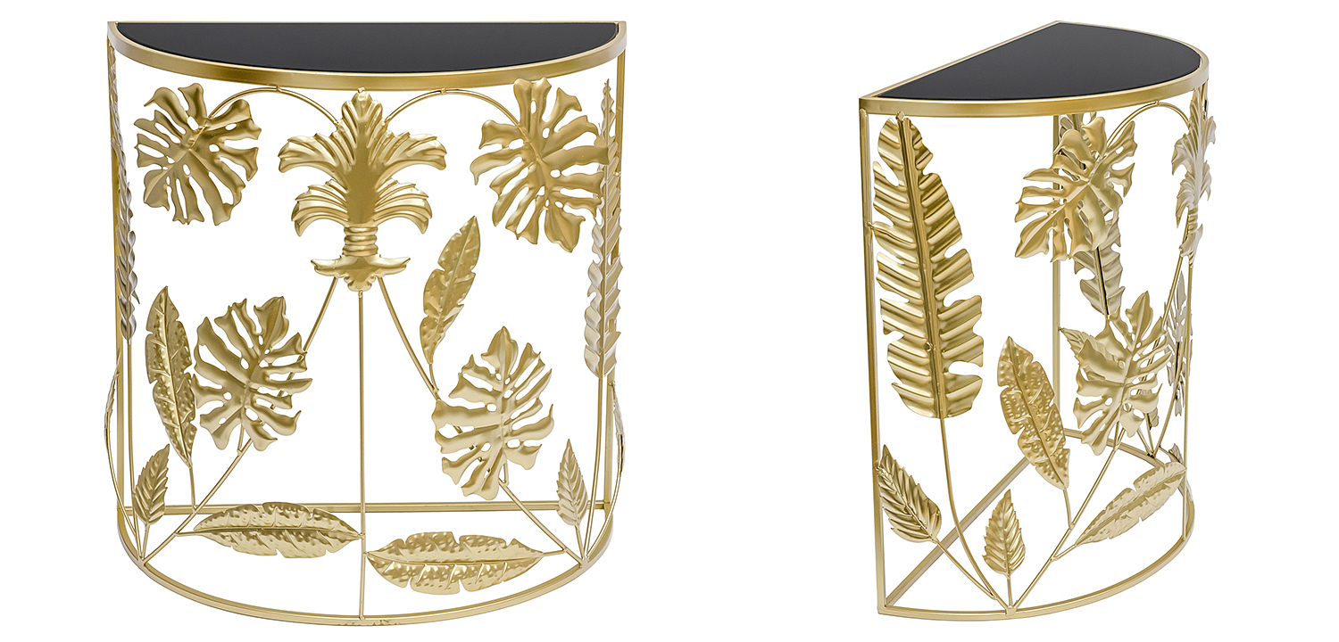 Консоль Tropical Gold Leaves Console Консоль Tropical Gold Leaves Console - Loft-Concept в Саратове