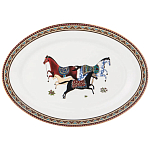 Сервиз обеденный из фарфора с изображением лошадей на 6 персон 23 предмета Porcelain Horse Set  варинант исполнения - 4 | Loft Concept в Саратове