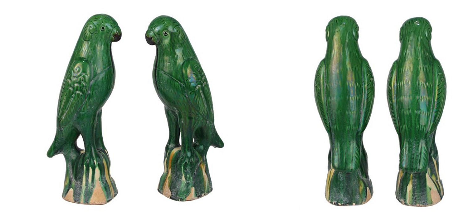 Статуэтка Green Parrot Porcelain Статуэтка Green Parrot Porcelain - Loft-Concept в Саратове