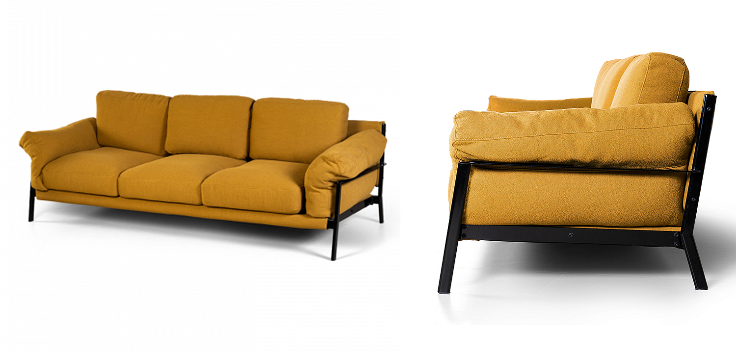 Диван Harald Mustard Sofa Диван Harald Mustard Sofa - Loft-Concept в Саратове