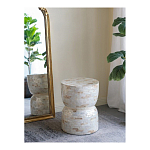 Приставной столик с мозаичным рисунком из раковин устриц Bone Inlay варинант исполнения - 5 | Loft Concept в Саратове