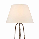 Торшер с конусовидным тканевым абажуром и фактурным каркасом Industrial Profile варинант исполнения - 2 | Loft Concept в Саратове