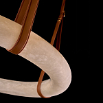 Люстра в форме обруча из натурального камня Minerals of Light варинант исполнения - 3 | Loft Concept в Саратове