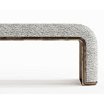 Банкетка Forli с элегантными латунными вставками  варинант исполнения - 2 | Loft Concept в Саратове