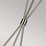 Торшер на трех тонких перекрещенных ножках с белым конусным абажуром из льна Feiss варинант исполнения - 7 | Loft Concept в Саратове