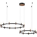 Люстра подвесная с цилиндрическими плафонами на двух круглых подвесах  Arnaut Light варинант исполнения - 4 | Loft Concept в Саратове