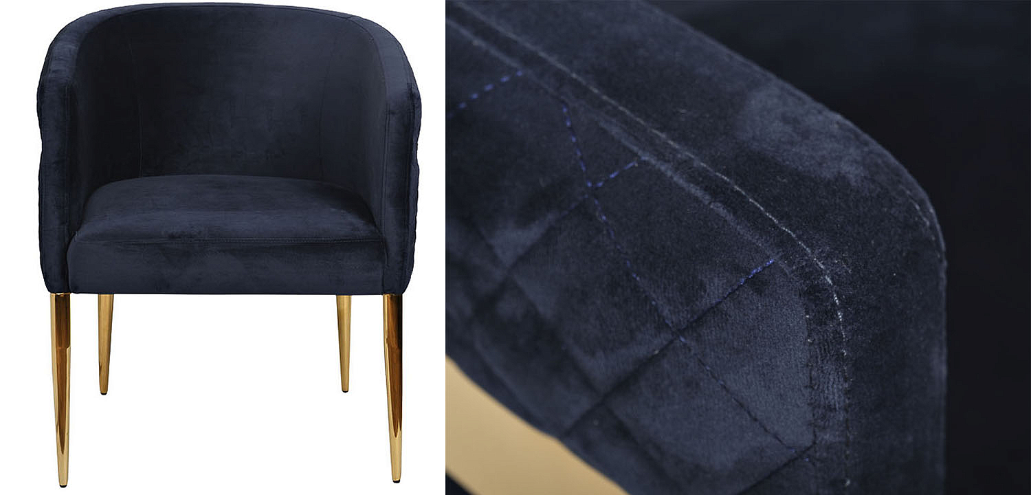 Полукресло Jhon blue velour Полукресло Jhon blue velour - Loft-Concept в Саратове