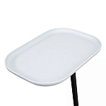 Столик приставной с прямоугольной серой столешницей Steel Stable Table варинант исполнения - 4 | Loft Concept в Саратове