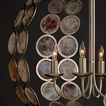 Люстра в форме шара с декором из круглых декоративных элементов Bright Shell Discs варинант исполнения - 4 | Loft Concept в Саратове