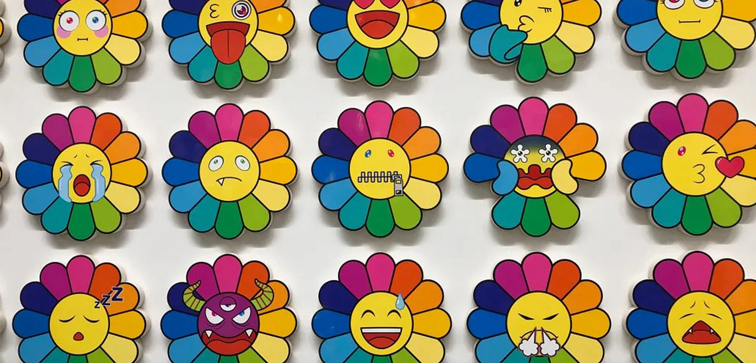 Арт-объекты на стену веселые цветы Takashi Murakami flower Арт-объекты на стену веселые цветы Takashi Murakami flower - Loft-Concept в Саратове
