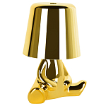 Настольная лампа фигурная золотого цвета с гладким абажуром Высота 16 см Sophia варинант исполнения - 2 | Loft Concept в Саратове