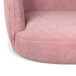 Банкетка пыльно-розовый велюр со спинкой и подлокотниками на 4-х деревянных ножках Aurora Pink варинант исполнения - 4 | Loft Concept в Саратове
