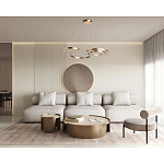 Люстра подвесная светодиодная в виде волнообразной ленты Ribbon Vortex варинант исполнения - 26 | Loft Concept в Саратове