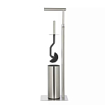 Держатель для туалетной бумаги с ершиком Chrome Bathroom Accessory варинант исполнения - 1 | Loft Concept в Саратове