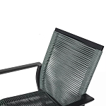 Стул темно-серый с высокой плетеной спинкой и сиденьем Braided Strength варинант исполнения - 8 | Loft Concept в Саратове