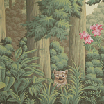 Обои ручная роспись Redwoods Sequoia colourway on Aurore scenic paper варинант исполнения - 1 | Loft Concept в Саратове