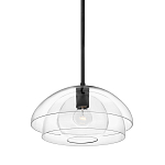 Подвесной светильник с прозрачным двойным стеклянным плафоном в форме купола и внутренней сферой Hinkley варинант исполнения - 1 | Loft Concept в Саратове