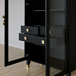 Дизайнерский шкаф витрина Elsa Dreams Black с 4-мя ящиками варинант исполнения - 8 | Loft Concept в Саратове