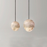 Подвесной светильник светодиодный с плафоном сферической формы Stone Helios варинант исполнения - 2 | Loft Concept в Саратове