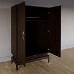 Платяной шкаф Elsa Dreams Walnut с 2-мя фасадами варинант исполнения - 1 | Loft Concept в Саратове