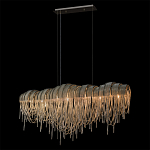 Люстра подвесная с металлическими дугами и длинными цепочками 115 см Atlantis Chain варинант исполнения - 10 | Loft Concept в Саратове