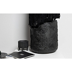 Напольная лампа черная с текстильными элементами "ЯРВИ" варинант исполнения - 6 | Loft Concept в Саратове