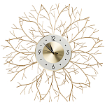 Часы настенные из металла золотые с белым циферблатом Current Time варинант исполнения - 1 | Loft Concept в Саратове