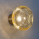 Бра с круглым плафоном из прозрачного стекла с пузырьками воздуха Effervia  варинант исполнения - 2 | Loft Concept в Саратове