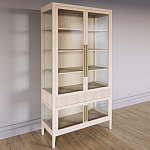 Витрина Primo со стеклянными фасадами и 2 ящиками Светлый дуб варинант исполнения - 2 | Loft Concept в Саратове