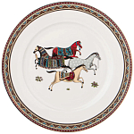 Сервиз обеденный из фарфора с изображением лошадей на 6 персон 23 предмета Porcelain Horse Set  варинант исполнения - 3 | Loft Concept в Саратове