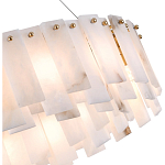 Люстра круглая декорированная натуральным камнем Stone Interior Accent варинант исполнения - 5 | Loft Concept в Саратове