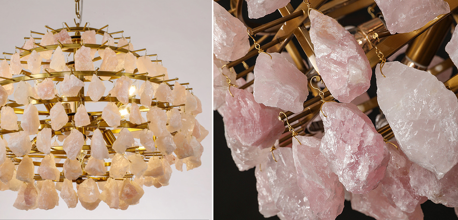 Hardis Pink stone Chandelier 65 Hardis Pink stone Chandelier 65 - Loft-Concept в Саратове