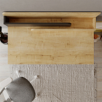 Стол письменный с выдвижным ящиком цвета древесины LEILA WORKING TABLE OAK ANTHRACITE варинант исполнения - 7 | Loft Concept в Саратове