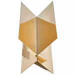 Дизайнерский журнальный стол фигурный золотого цвета Ufuri варинант исполнения - 1 | Loft Concept в Саратове