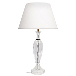 Настольная лампа хрустальная с белым абажуром Diamond Facets варинант исполнения - 1 | Loft Concept в Саратове