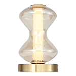 Настольная лампа светодиодная с волнообразным стеклянным плафоном Amphora of Light варинант исполнения - 3 | Loft Concept в Саратове