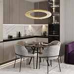 Кольцевая люстра с хрустальным декором Maude Crystal Chandelier варинант исполнения - 5 | Loft Concept в Саратове