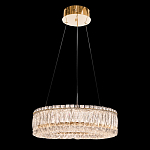 Люстра подвесная круглая из прозрачного хрусталя с золотым корпусом Selfsufficient варинант исполнения - 2 | Loft Concept в Саратове