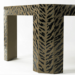 Дизайнерский кофейный стол с рисунком леопард Neytiri Beige Leopard варинант исполнения - 3 | Loft Concept в Саратове