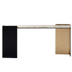 Консоль прямоугольная с основанием чёрного и золотого цвета Wrap варинант исполнения - 1 | Loft Concept в Саратове